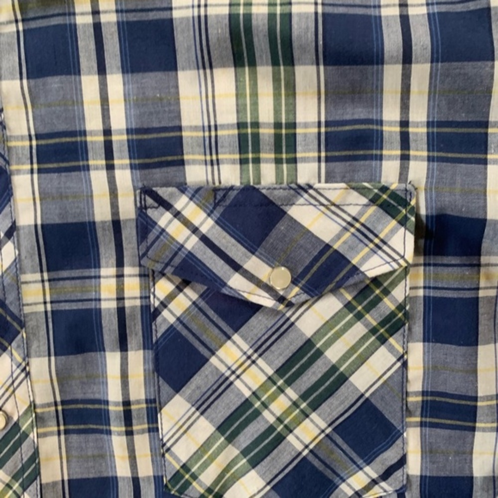 Wrangler Western Pearl Snap Long Sleeve Button Down Size 2XB - Picture 4 of 6